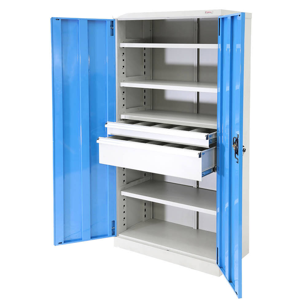 Heavy Duty Industrial Storage Cabinets 2 Drawer Cabinet ( 1 x 100mm & 1 x 200mm drawers)
