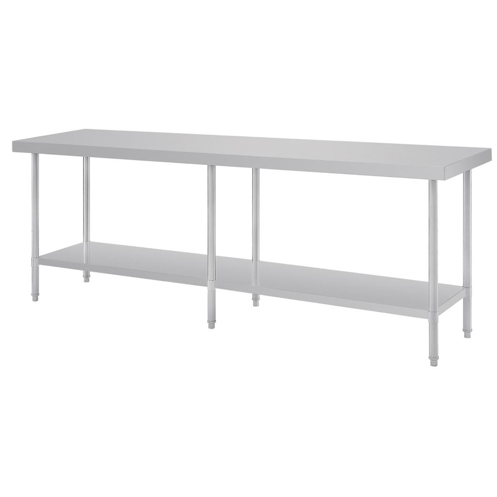 Stainless Steel Bench 2400x600x900mm (WxDxH)