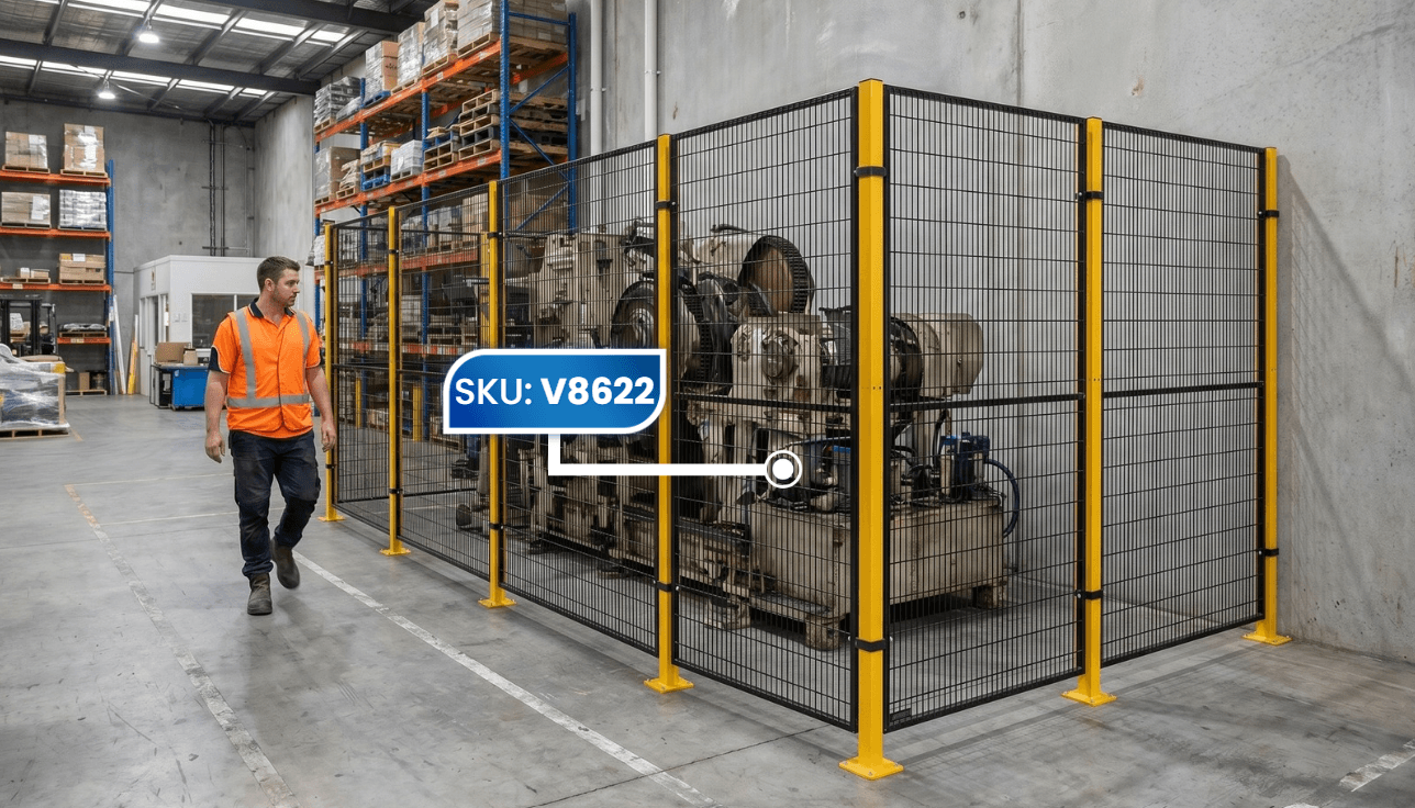 2000mm high safety fence heavy machinery factory