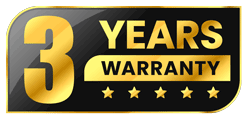3 Year Warranty