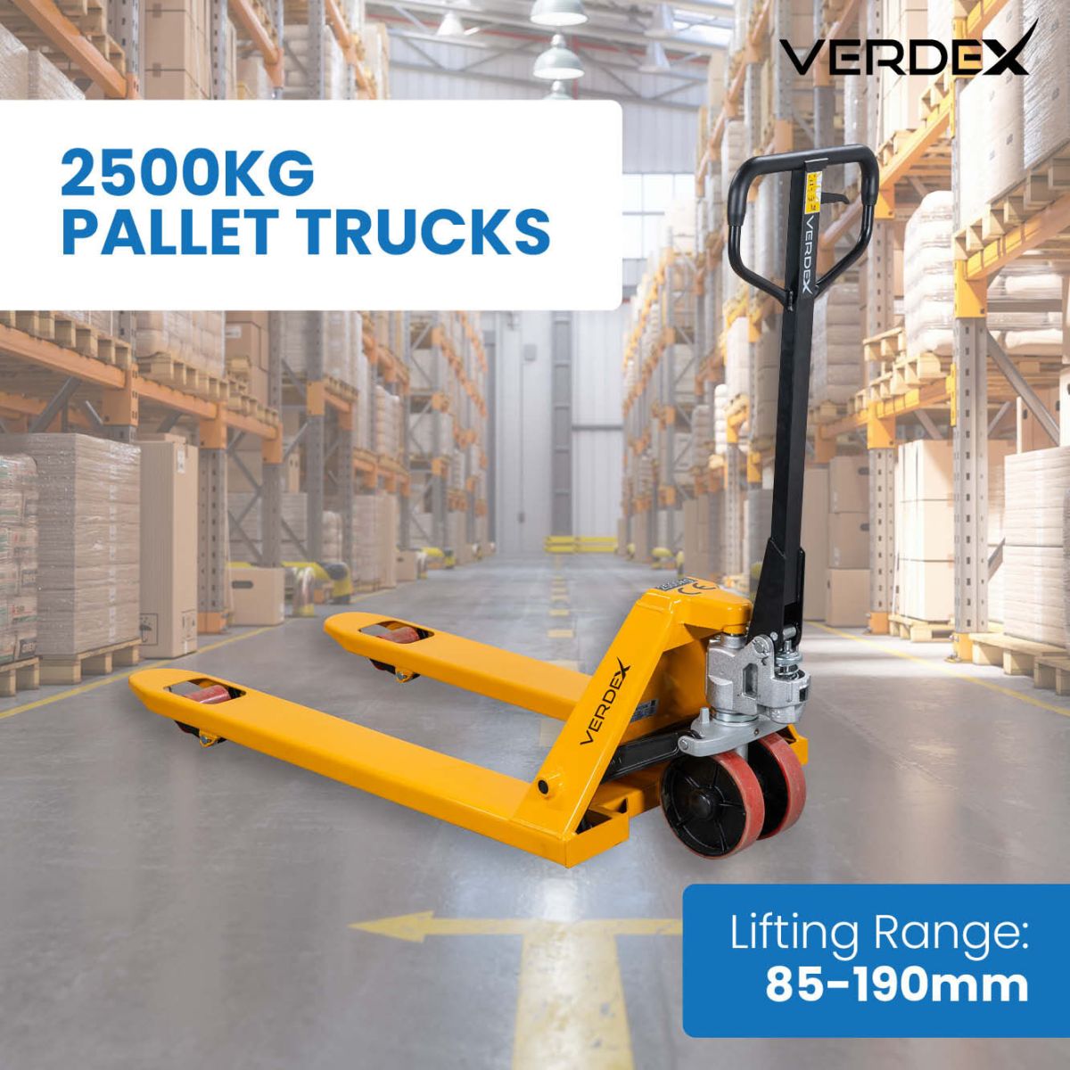 Product image of the Yellow Pallet Jack (V2322P).