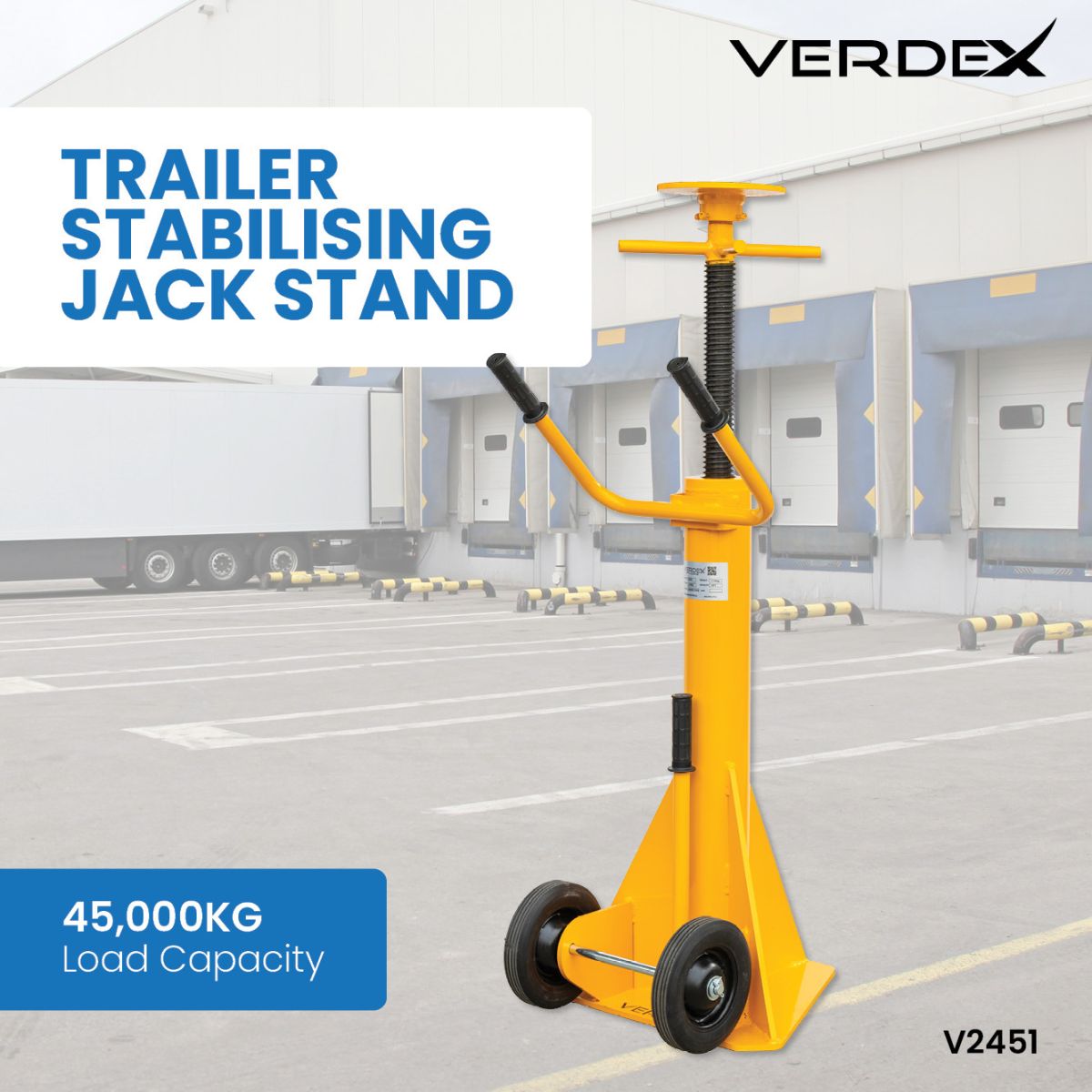 Product image of the Trailer Stabilising Jack (V2451).
