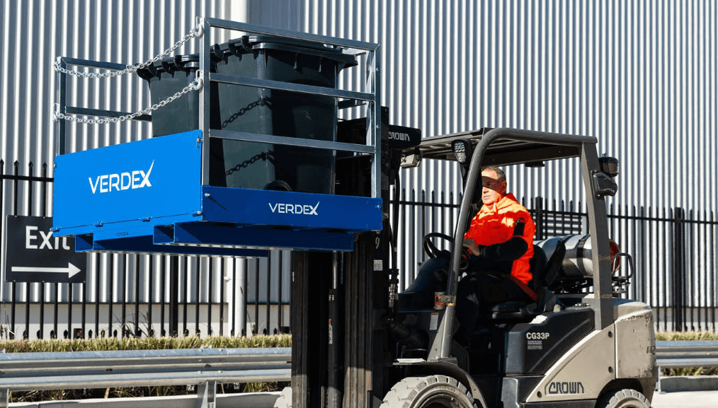 Forklift Goods Cage Transported By Forklift