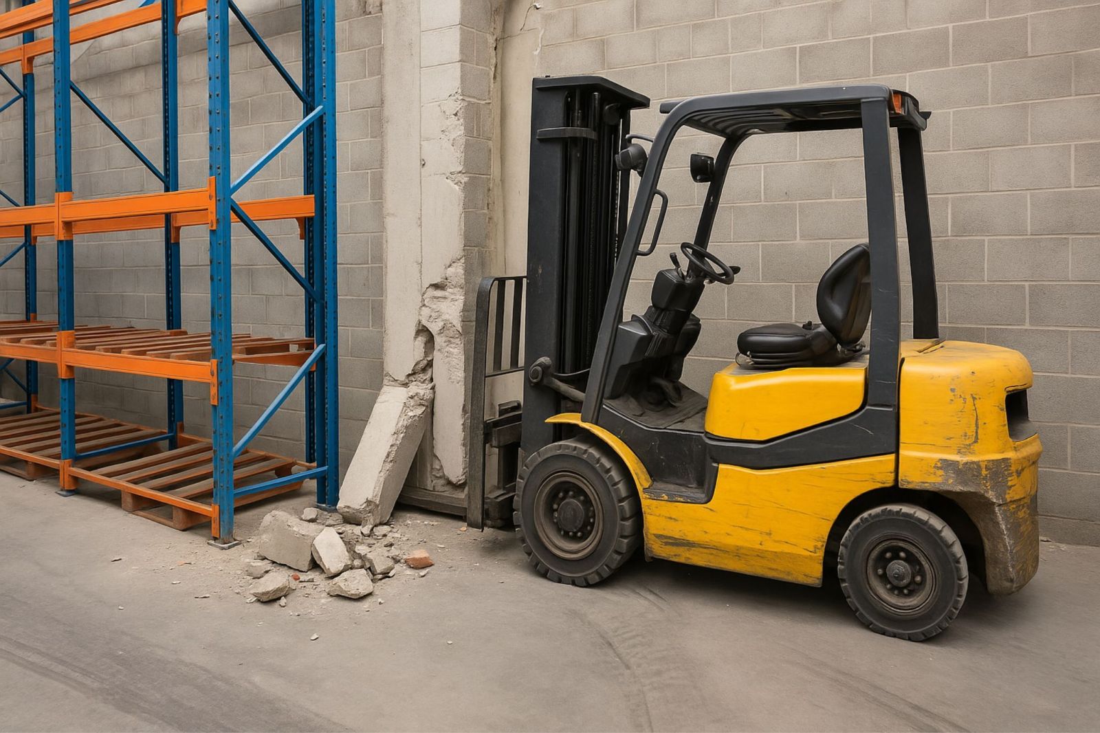 forklift warehouse damage safety risk
