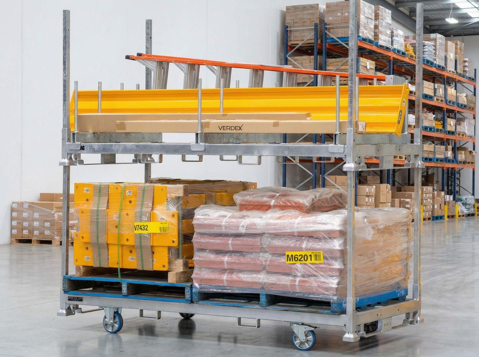Large Stackable Stillage Cage Used For Material Handling Warehouse