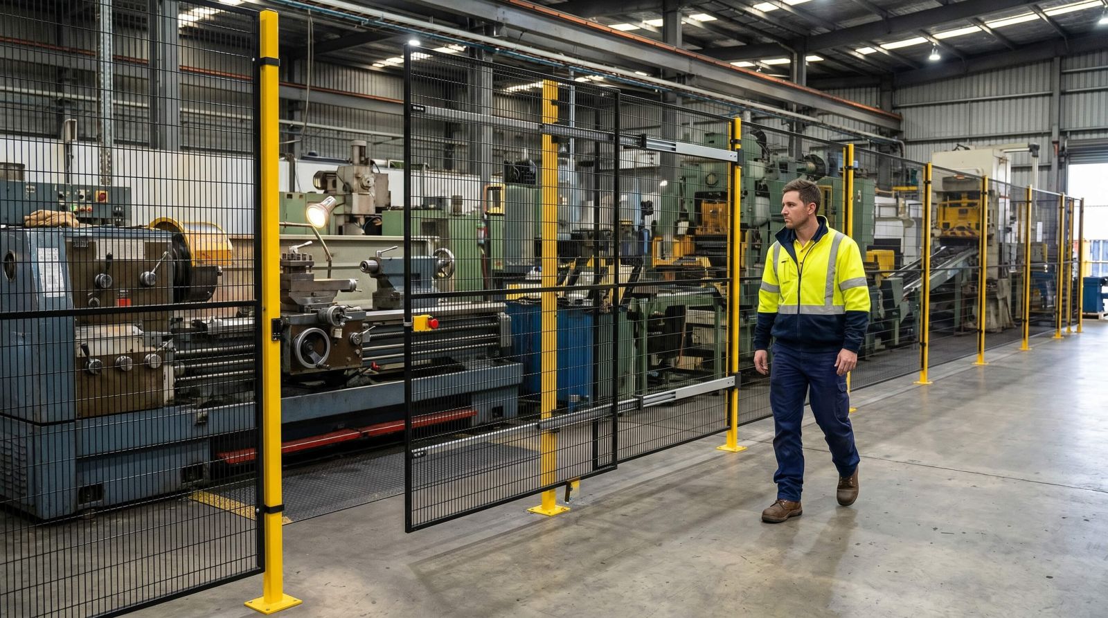 Modular Safety Fence System Industrial Heavy Machinery Process