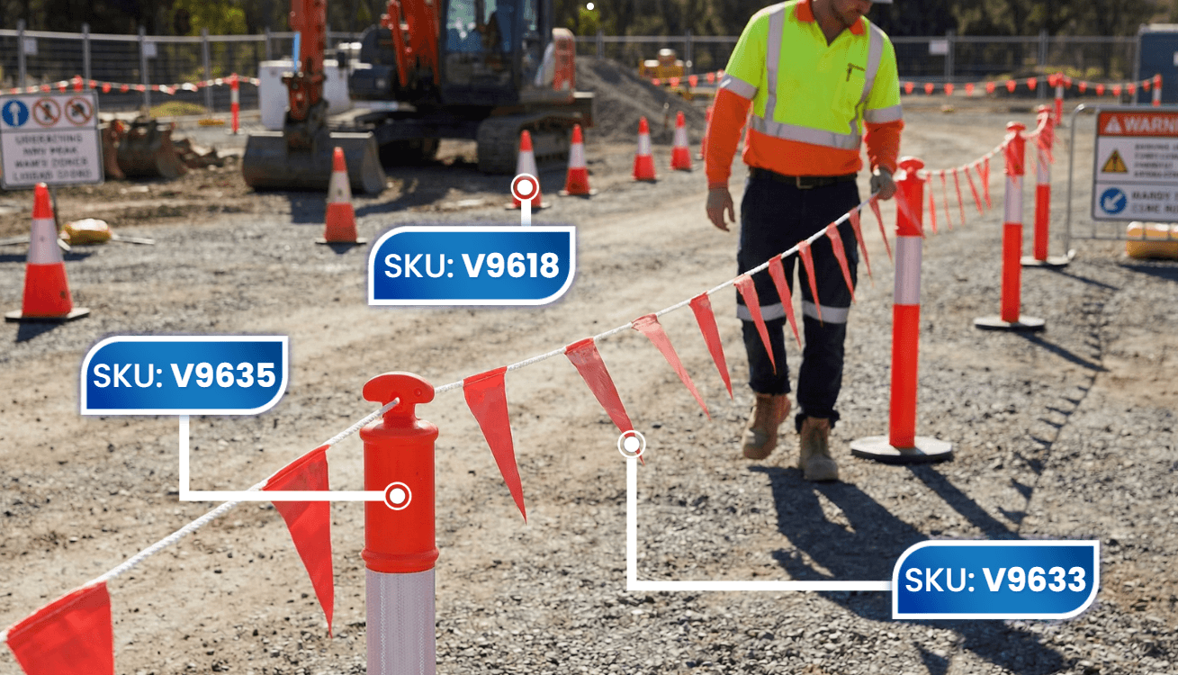 Outdoor Construction Safety Worksite Zone