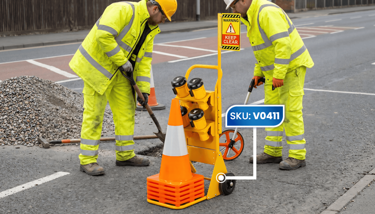 roadworkers using v0411 onsite