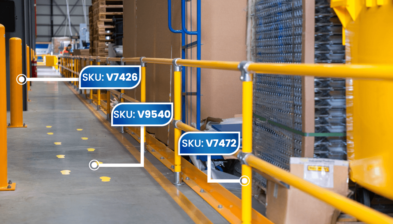 safety compliant factory warehouse walkway