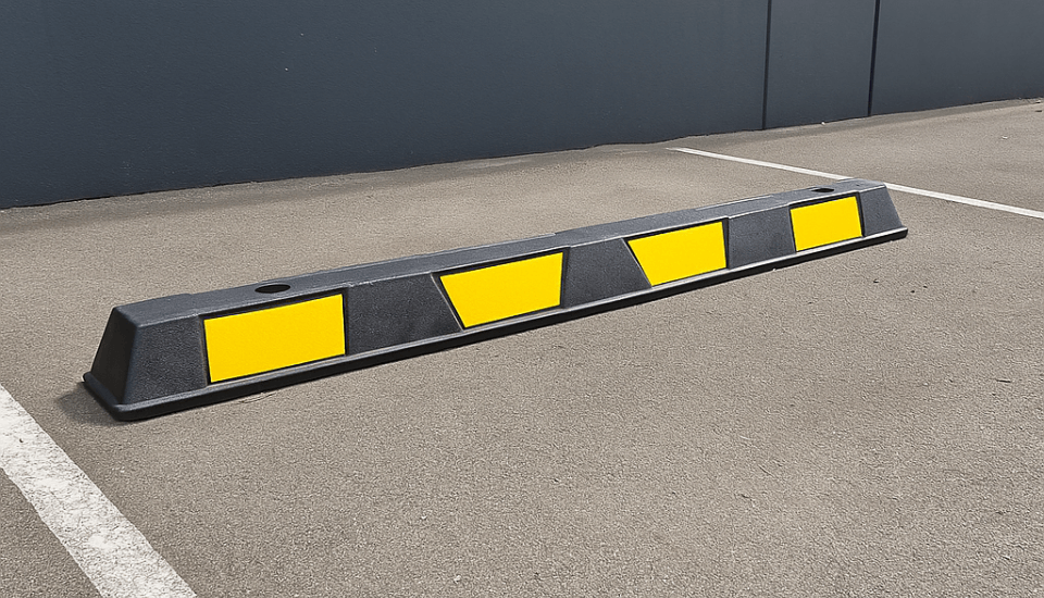 single wheel stop car park spot