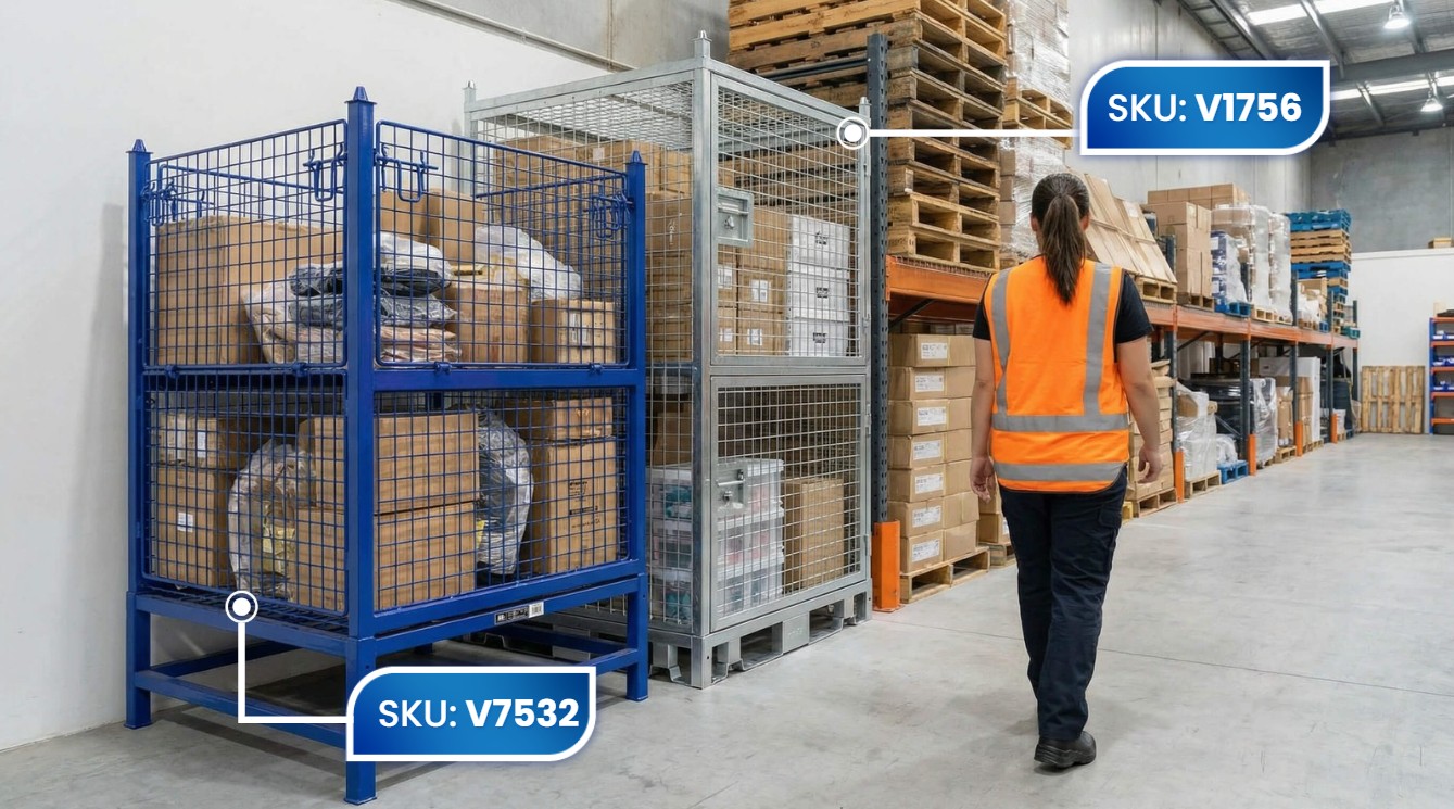 Storage Cage Options Warehouse Environment