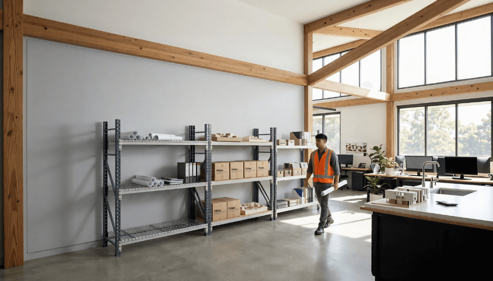 Various Heavy Duty Longspan Shelving Units Retail Architect Specialist
