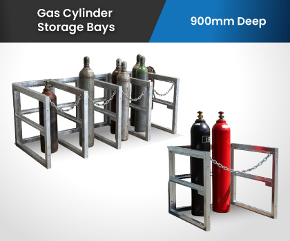 Gas Cylinder Storage Bays - 900mm Deep