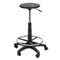 Polyurethane Round Seat -with foot rest surround (with castors)