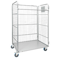 Heavy Duty 3-Sided Mesh Cage Trolley (Clearance Item)