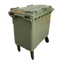 Large Plastic Wheelie Bin  - 660L (Clearance Item)