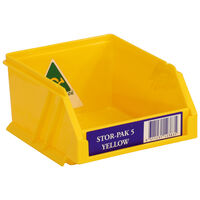 Yellow Stor-Pak No. #5 (100x115x60mm - WxDxH)