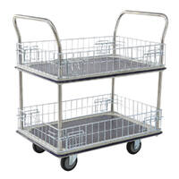 2 Tier Cage Platform Trolley 610x920mm