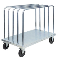 Panel Cart with 5 Adjustable Load Bars (Flat Free Castors)