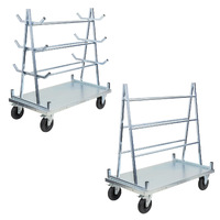 A Frame Panel Carts (with Pneumatic Wheels)