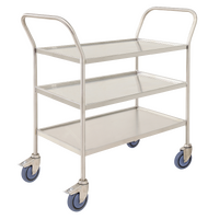 Stainless Steel 3 Tier Trolley