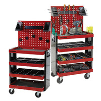 Quad Deck Tool Cart (with tool board)