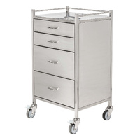 Stainless Steel Instrument Trolley (with 4 Drawers)