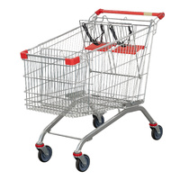 Shopping Trolley with Baby Seat & Straps (212L)