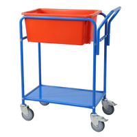 Single Tub Order Picking Trolley (includes 1 x No.10 plastic crate)
