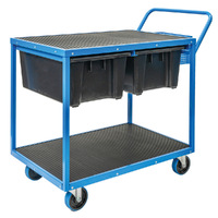 2 Tier Picking Trolley Kit (supplied with 2 x No.10 Black Recycled Tubs)
