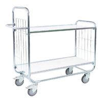2 Tier Trolley (With Adjustable Shelves) 1195x470x1120mm