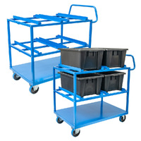 3 Tier Steel Multi-Tub Trolley