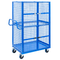 Full Cage Trolley with Double Swing Door