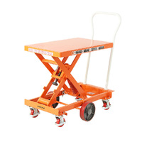 Spring Scissor Lift Trolley - 830x500mm