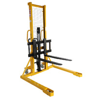 Straddle Leg Fork Stacker - 1000kg capacity (Yellow)