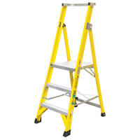 Fibreglass Industrial Platform Ladder 3 step (900mm platform height)