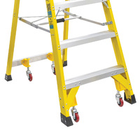 Platform Ladder Castor / Wheel kit to suit Fibreglass Platform Ladders