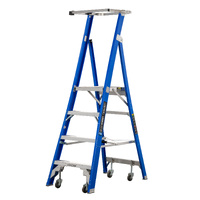 Fibreglass Industrial Platform Ladder - 4 Step (1160mm platform height)