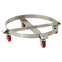 Drum Dolly (suits 210 Litre drums) - Stainless Steel