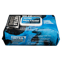 UltraGrime Blue Multi-Use Cloth Wipes (100 Wipes per pack)
