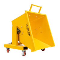 300L Waste Tipping Bin (Yellow Painted)