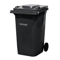 Plastic Wheelie Bin 240 Litre Grey (580x730x1080mm - WxDxH)