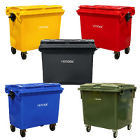 660L Large Plastic Wheelie Bins