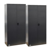 Full Height Stationery Cabinet (Dark Grey) - PALLET OF 2 CABINETS