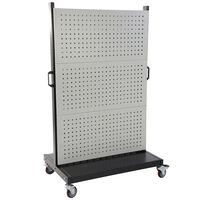 Square Hole Pegboard Panel Trolley 980x600x1540mm (WxDxH)