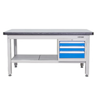 1800mm Industrial Work Bench with Lockable 3 Drawer Unit