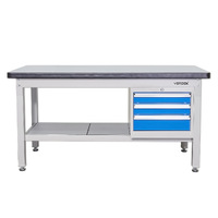 2100mm Industrial Work Bench with Lockable 3 Drawer Unit