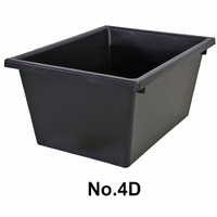 No. 4D Bins - 430x323x210mm (LxWxD) - 22L Black Recycled