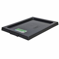 Plastic Crate Lid (To Suit No. 4 & No. 4D Bins) - Black Recycled
