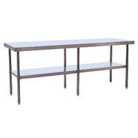 Stainless Steel Bench 2400x600x900mm (WxDxH)